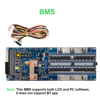 Seplos System zarządzania baterią ABMS 16S 48V 200A RS 485 LCD CAN w domu słonecznym