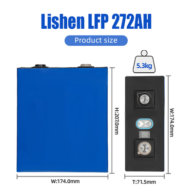 Lishen 3.2V 272ah 280ah Baterie litowe Lifepo4 do baterii słonecznych 48V